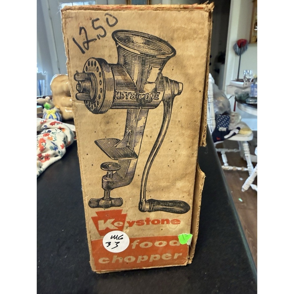 Keystone Food Chopper - USA, ca. 1960s/1970s, Vintage, w/ Box & Manual